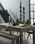 Stone Look Ceramic Candle Holder for Modern Spaces