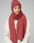Natural Baby Alpaca and Merino Wool Light Fisherman's Rib Scarf