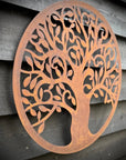 Rusty Tree Of Life Garden Decoration