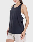 Round Neck Wide Strap Active Tank-2