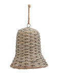 Handwoven Holiday Wicker Bell