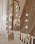Handmade Elephants baby mobile-13