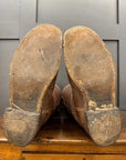 WWII Military Brown Leather Flying Army Boots with Boot Trees Jack Boots