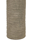 Tall Ceramic Table Lamp in Warm Grey 83cm