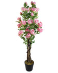 Artificial Pink Rose Tree-0