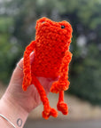 Fergus The Leggy Frog - Chunky Crochet Frog Plush – Soft Handmade Kawaii Frog Toy