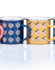 Beautiful Set of Colourful Enamel Mugs - Enamelhappy