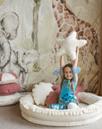Round Kids Nest Play Mat - Versatile Lounger for Play & Sleep | Safe & Cozy by Minicamp at brixbailey.com