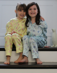 Amelie Glacier Butterfly Girls Silk Pyjama Set