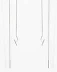 SWING Silver Earrings – Minimalist Elegance & Modern Design by Maarja Palu at www.brixbailey.com