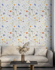 Watercolor Airy Wild Flower Wallpaper