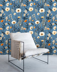 Wild Flower Field Botanical Wallpaper