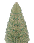 Elegant Light Green Ceramic Fir Tree | Decorative Holiday Piece