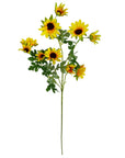 Pack of 6 x 70cm Artificial Yellow Daisy Flower Spray-1