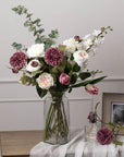 Lush Cineraria Eucalyptus Spray | Large Floral Decor