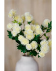 Cream Globe Thistle Artificial Flower Stem