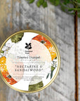 Nectarine & Sandalwood Candle in a Matt Gold Tin
