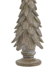 Spruce Tree Sculpture in Natural Brown