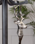 Luxury Silver Nickel Shoe Horn | Elegant Stag Head Design