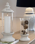 Rustic Stone Hurricane Lantern | Durable Outdoor Lighting