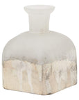 Aged Brass Candle Holder Vase | Elegant Burnished Finish