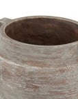 Rustic Brown Ceramic Vase Planter