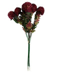 Pack of 6 x 70cm Large Ball Dahlia Artificial Flower Stem Pink-1