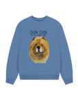 Snuggle in Style – Red Chow Chow Ladies Oversized Sweatshirt!