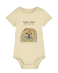 Cutest Little Pup: Fawn Chow Chow Baby Bodysuit!
