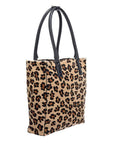 NEW Leopard Leather Day Tote Bag