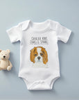 Born to Rule (and Drool): Eco Baby Bodysuit with a Royal Shadow