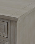 Two Over Two Console Table in Grey with Drawers