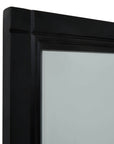 Elegant Black Wood Oversized Mirror | Modern Statement Piece