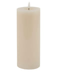 Elegant Taupe LED Wax Candle | Melt Effect | Luxe Collection