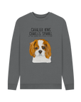 Shadow of a King: Eco-Luxe Men’s Sweatshirt with Cavalier Royal Flair