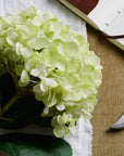 Lifelike oversized green hydrangea arrangement with hand-painted petals, perfect for home decor by sostter at brixbailey.com