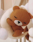 Handmade Sleeping Teddy baby mobile-9