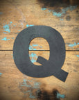 12" and 5" Black Fat Font Metal Letters.