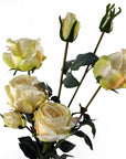 6 x Cream Rose Artificial Flowers-2