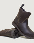 Quebec Waterproof Zip Up Ankle Boots - Brown