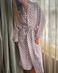 Milly Pink Muslin Dressing Gown