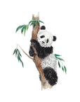 Panda Bear hand painted greetings card