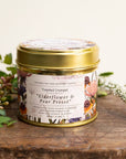 Elderflower & Pear Presse Candle in a Matt Gold Tin