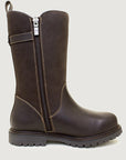 Quebec Waterproof Zip Up Mid Calf Boots - Brown