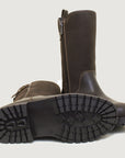 Quebec Waterproof Zip Up Mid Calf Boots - Brown