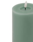 Sage Green LED Wax Candle | Melt Effect | Luxe Collection