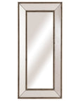 Handcrafted bronze-framed wall mirror with warm metallic finish, 120cm x 55cm, enhances natural light in modern or traditional spaces by Sostter at brixbailey.com