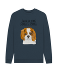 Shadow of a King: Eco-Luxe Men’s Sweatshirt with Cavalier Royal Flair