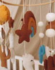 Handmade Lama baby mobile-7