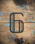 Black 5" or 12" Art Deco Metal Lettering A-Z 0-9